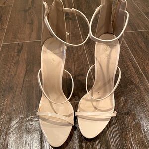 Nude Stilettos straps Heels size 9.5